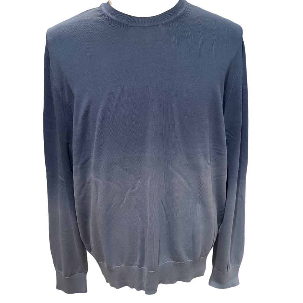 The Men's Store Bloomingdale's Ombre Cotton Knit Sweater size XL, NEW WITH TAGS